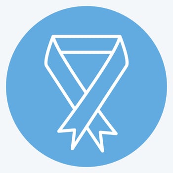 Icon Ribbon. suitable for Community symbol. blue eyes style. simple design editable. design template vector. simple symbol illustration vector