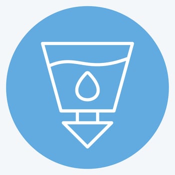 Icon Sanitation. suitable for Community symbol. blue eyes style. simple design editable. design template vector. simple symbol illustration vector