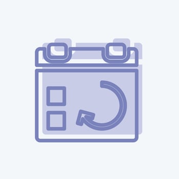 Icon Sync Event. suitable for User Interface symbol. two tone style. simple design editable. design template vector. simple symbol illustration vector