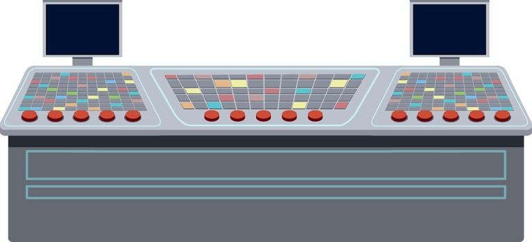 Control panel and monitor vector