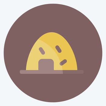 Icon Hay. suitable for Garden symbol. flat style. simple design editable. design template vector. simple symbol illustration vector
