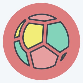 Icon Ball. suitable for Baby symbol. color mate style. simple design editable. design template vector. simple symbol illustration vector