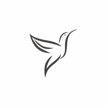 illustration logo bird vector