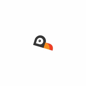 illustration logo bird vector