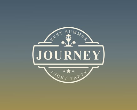 Vintage Retro Badge Summer Holidays Label Typography Logo Templates for Greeting Cards, Posters and Apparel Design vector
