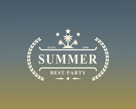 Vintage Retro Badge Summer Holidays Label Typography Logo Templates for Greeting Cards, Posters and Apparel Design vector