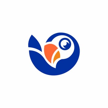 illustration logo bird vector