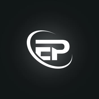 EP letter logo free vector template