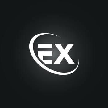 EX letter logo free vector template