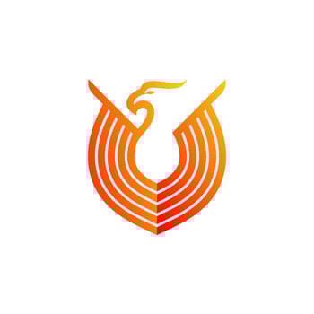 Eagle bird head with a shield vector logo. Eagle icon. Bird symbol