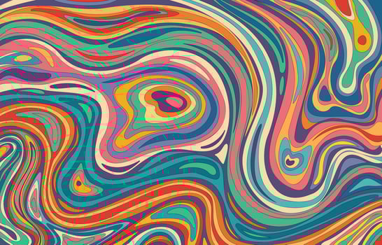 Abstract Psychedelic Retro Wave Background vector