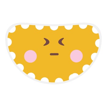 Cute emoji hand drawn design vector