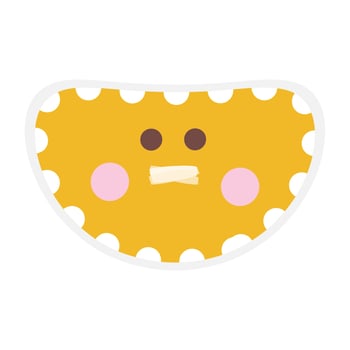 Cute emoji hand drawn design vector