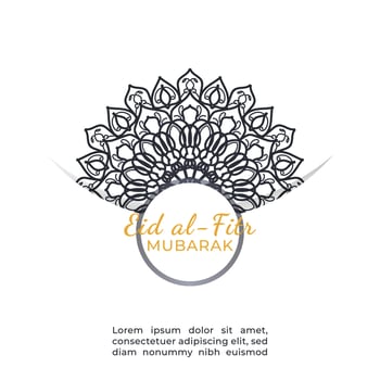 hand drawn indian ornament mandala on background style. vector