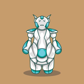 Big Boy Mascot Robot Future vector