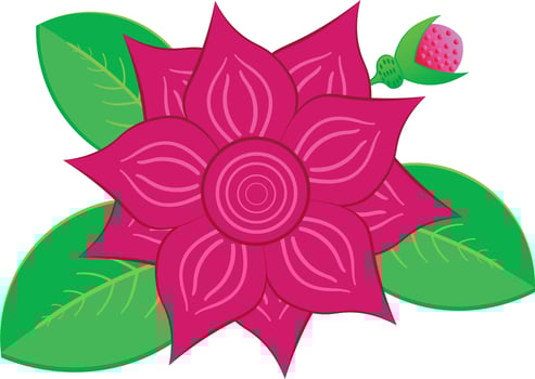Creative flower vector illustration