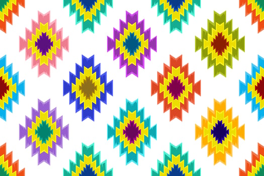 Ikat geometric abstract ethnic pattern design. Aztec fabric carpet mandala ornament ethnic chevron textile decoration wallpaper. Tribal boho native ethnic traditional embroidery vector background