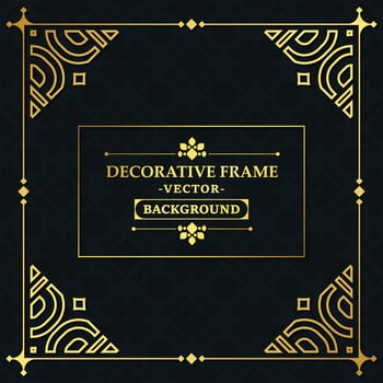 Elegant decorative frame design background vector