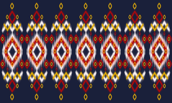 Abstract ethnic ikat chevron pattern vector