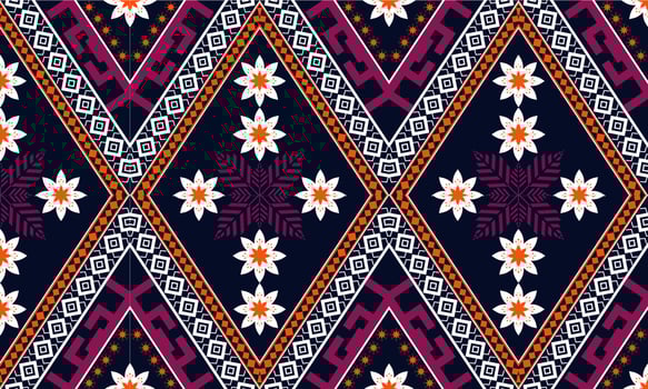 Abstract ethnic ikat chevron pattern vector