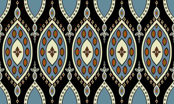Abstract ethnic ikat chevron pattern vector