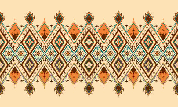 Geometric ethnic oriental pattern traditional Design for background,carpet,wallpaper,clothing,wrapping,Batik,fabric,Vector illustration.embroidery style. vector