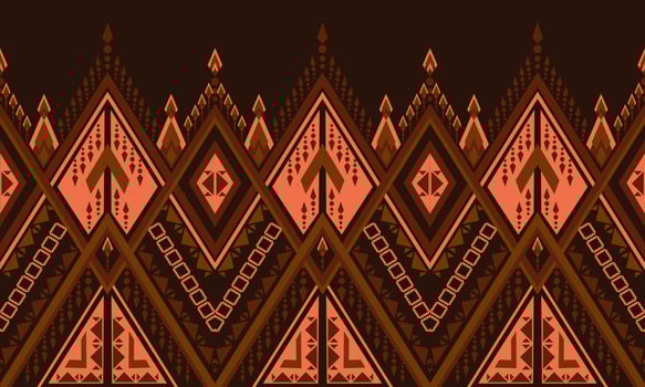 Abstract ethnic ikat chevron pattern background. ,carpet,wallpaper,clothing,wrapping,Batik,fabric,Vector illustration.embroidery style. vector