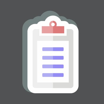 Sticker Invoice. suitable for Education symbol. simple design editable. design template vector. simple symbol illustration vector