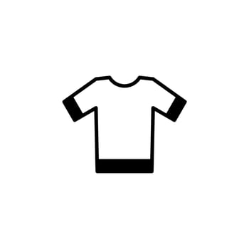 Shirt, Fashion, Polo, Clothes Solid Line Icon Vector Illustration Logo Template. Suitable For Many Purposes.