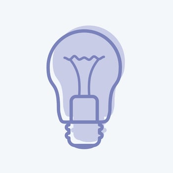 Icon Light Bulb. suitable for Home symbol. two tone style. simple design editable. design template vector. simple symbol illustration vector