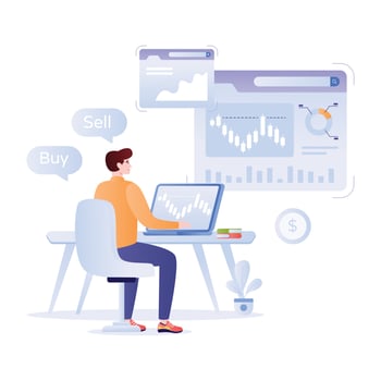 Check out, flat illustration of website content vector