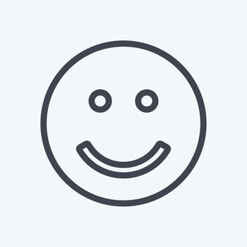 Icon Emoticon Smile suitable for Emoticon symbol vector
