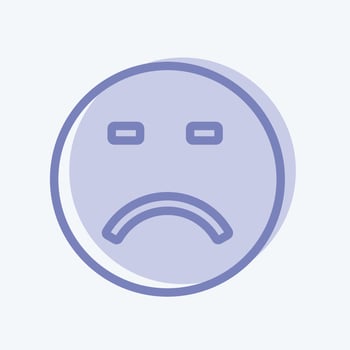 Icon Emoticon Loser. suitable for Emoticon symbol. vector