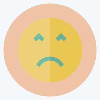 Icon Emoticon Angry Face. suitable for Emoticon symbol. vector