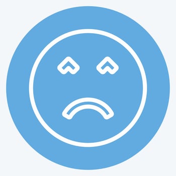 Icon Emoticon Angry Face. suitable for Emoticon symbol. vector