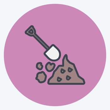Icon Debris Management. suitable for Community symbol. color mate style. simple design editable. design template vector. simple symbol illustration vector