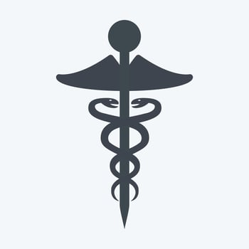 Icon Health Care. suitable for Community symbol. glyph style. simple design editable. design template vector. simple symbol illustration vector