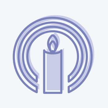 Icon Faith. suitable for Community symbol. two tone style. simple design editable. design template vector. simple symbol illustration vector