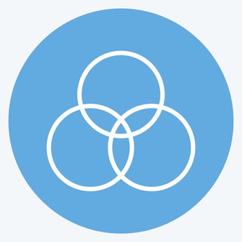 Icon Partnership. suitable for Community symbol. blue eyes style. simple design editable. design template vector. simple symbol illustration vector