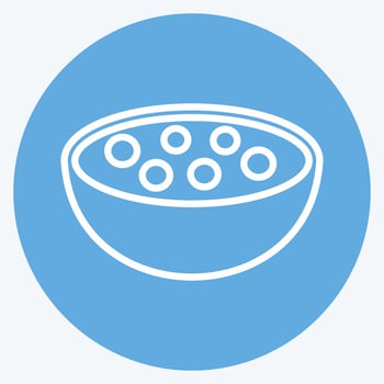 Icon Food. suitable for Community symbol. blue eyes style. simple design editable. design template vector. simple symbol illustration vector