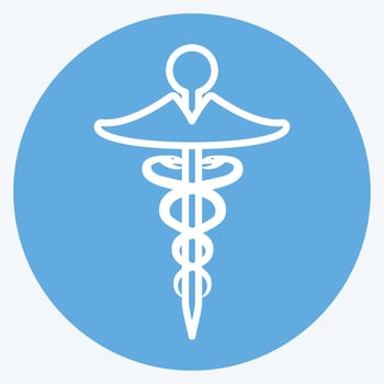 Icon Health Care. suitable for Community symbol. blue eyes style. simple design editable. design template vector. simple symbol illustration vector