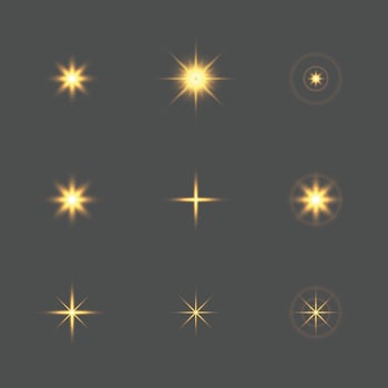 star light flare vector