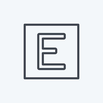 Icon Edge. suitable for Mobile Apps symbol. line style. simple design editable. design template vector. simple symbol illustration vector