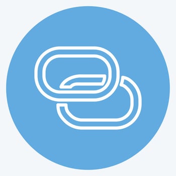 Icon Personal Hotspot. suitable for Mobile Apps symbol. blue eyes style. simple design editable. design template vector. simple symbol illustration vector