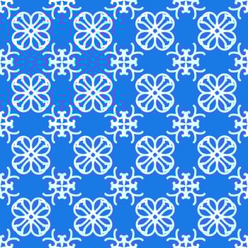 asian mandalas fabric pattern vector