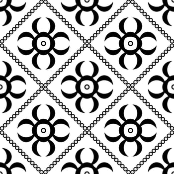 black and white native asian ethnic geometric vector