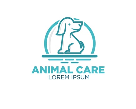 pet care logo designs ICON and symbol minimalist vector