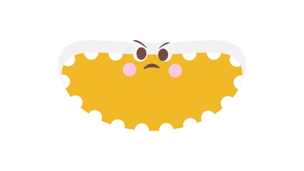 Cute emoji face vector