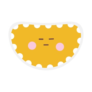 Cute emoji face vector