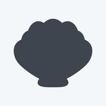 Icon Sea Shell. suitable for Sea symbol. glyph style. simple design editable. design template vector. simple symbol illustration vector